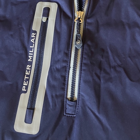 Peter Millar Crown Sport Hyperlight Weld Medium Blue Gray Half Zip Pullover Med - Picture 4 of 6